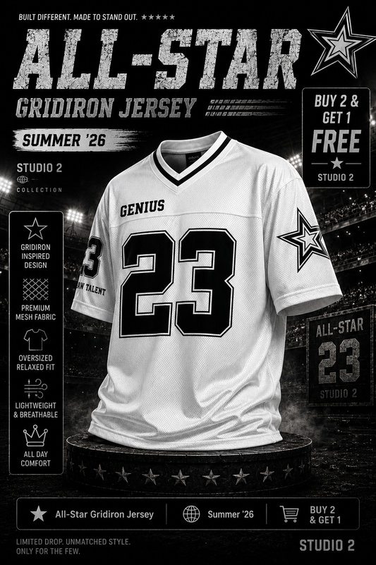 All-Star Gridiron Jersey | Oversized tee
