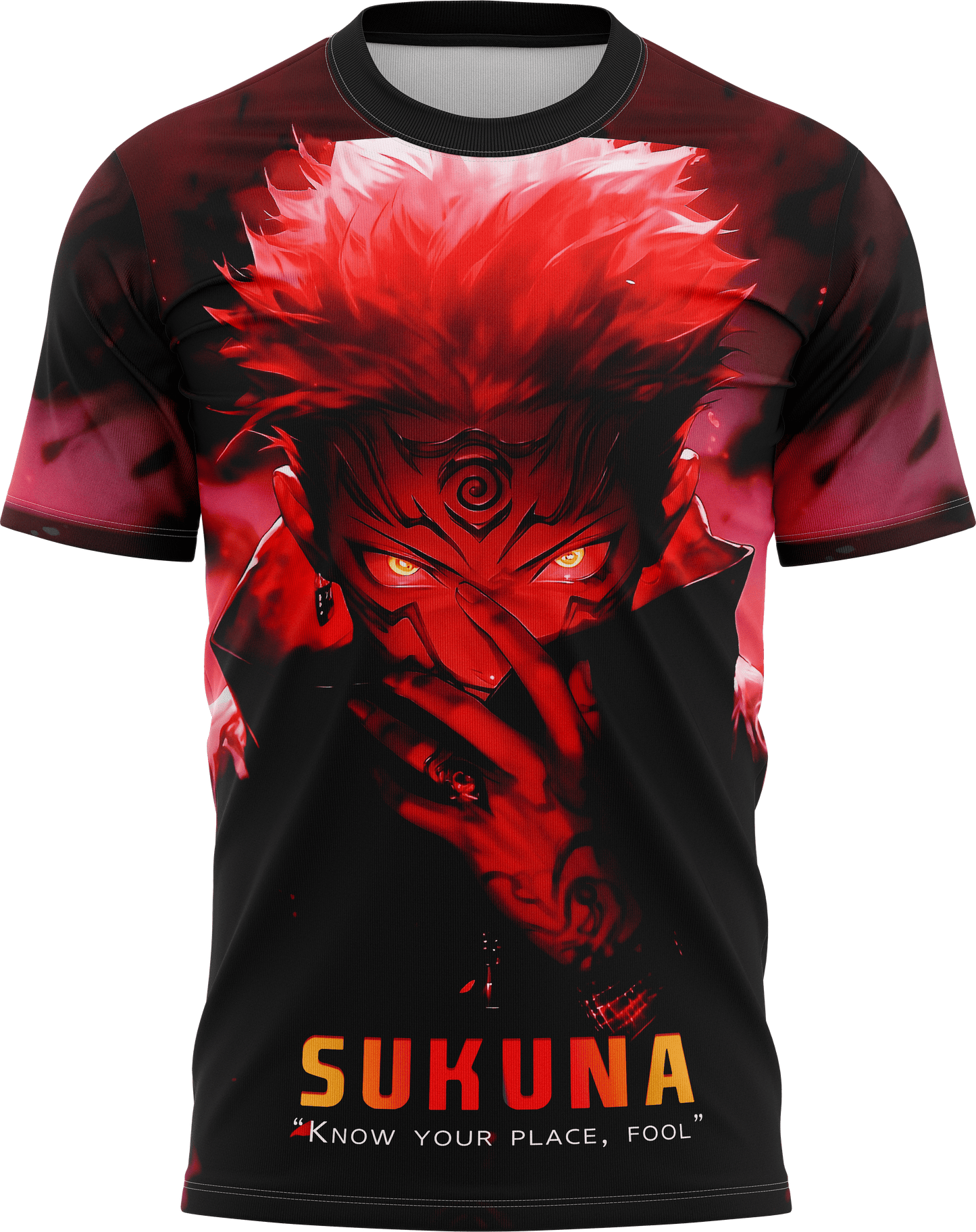 Jujustu Kaisen: SUKUNA "Know your Place, Fool" GRAPHIC T-shirt | AIGenz