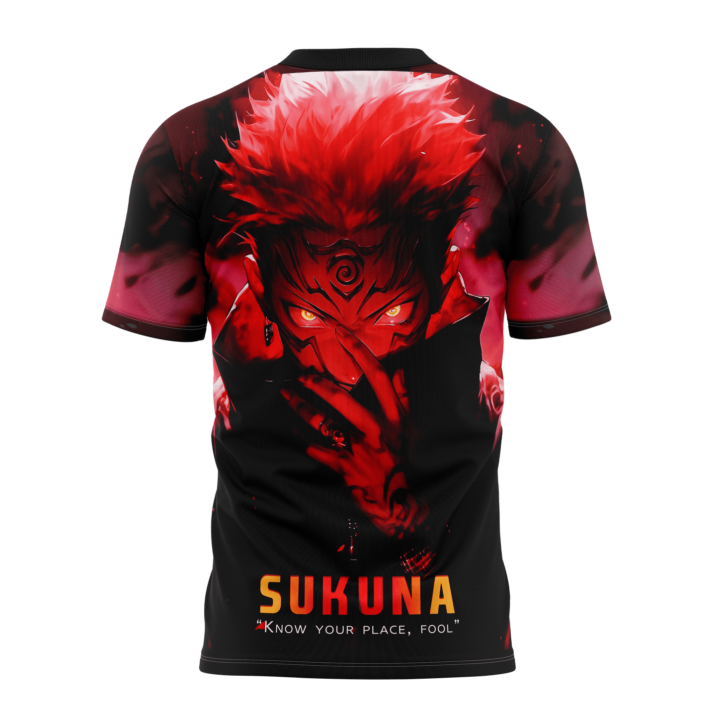 Jujustu Kaisen: SUKUNA "Know your Place, Fool" GRAPHIC T-shirt | AIGenz