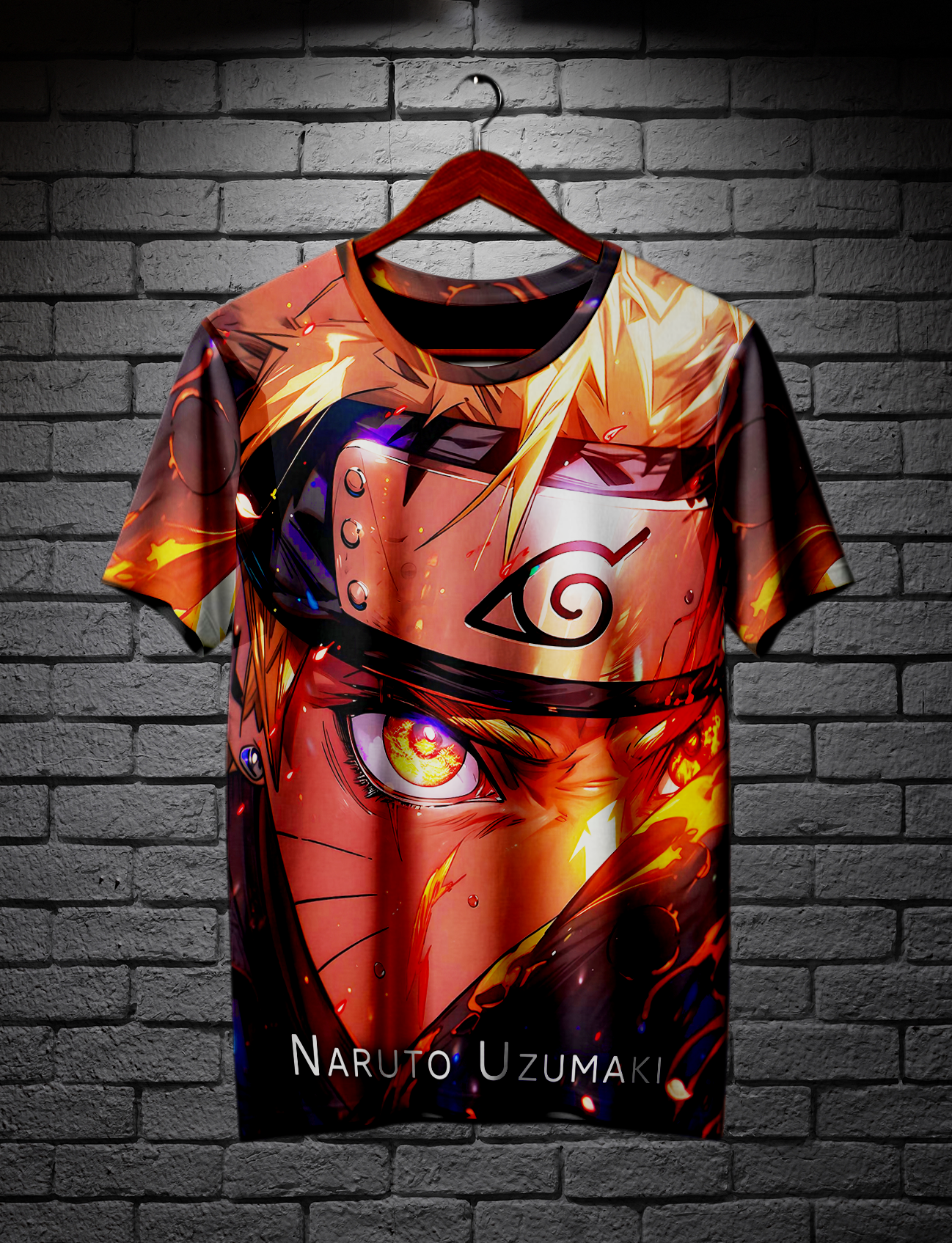 The Eye of Naruto Uzumaki 4K FULL Print Graphic T-Shirt | AIGenz