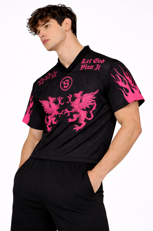 Providence: Griffin 07 Divine Kit Neon Pink Graphic Oversized T-shirt