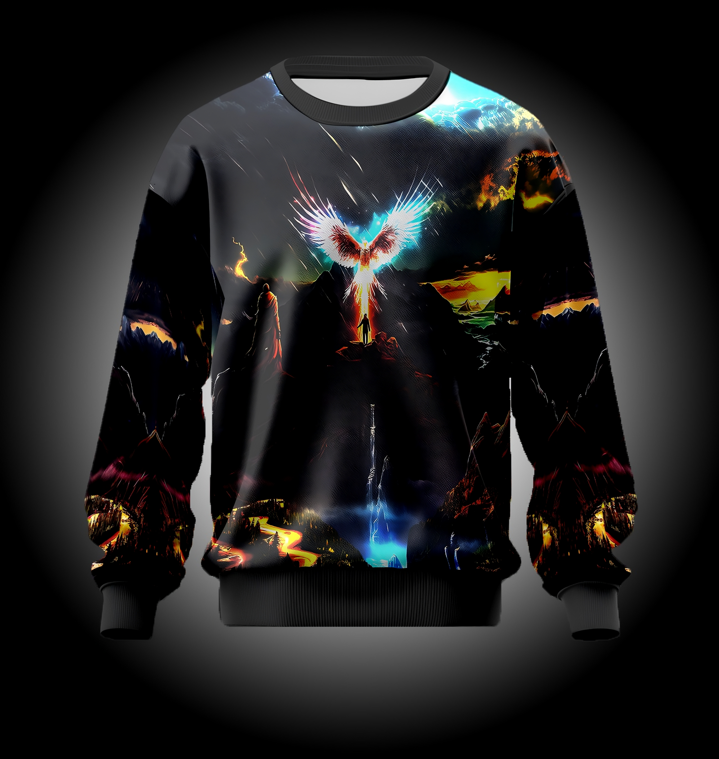 Majestic Eagle Artwork UHD Sweatshirt | AIGenz