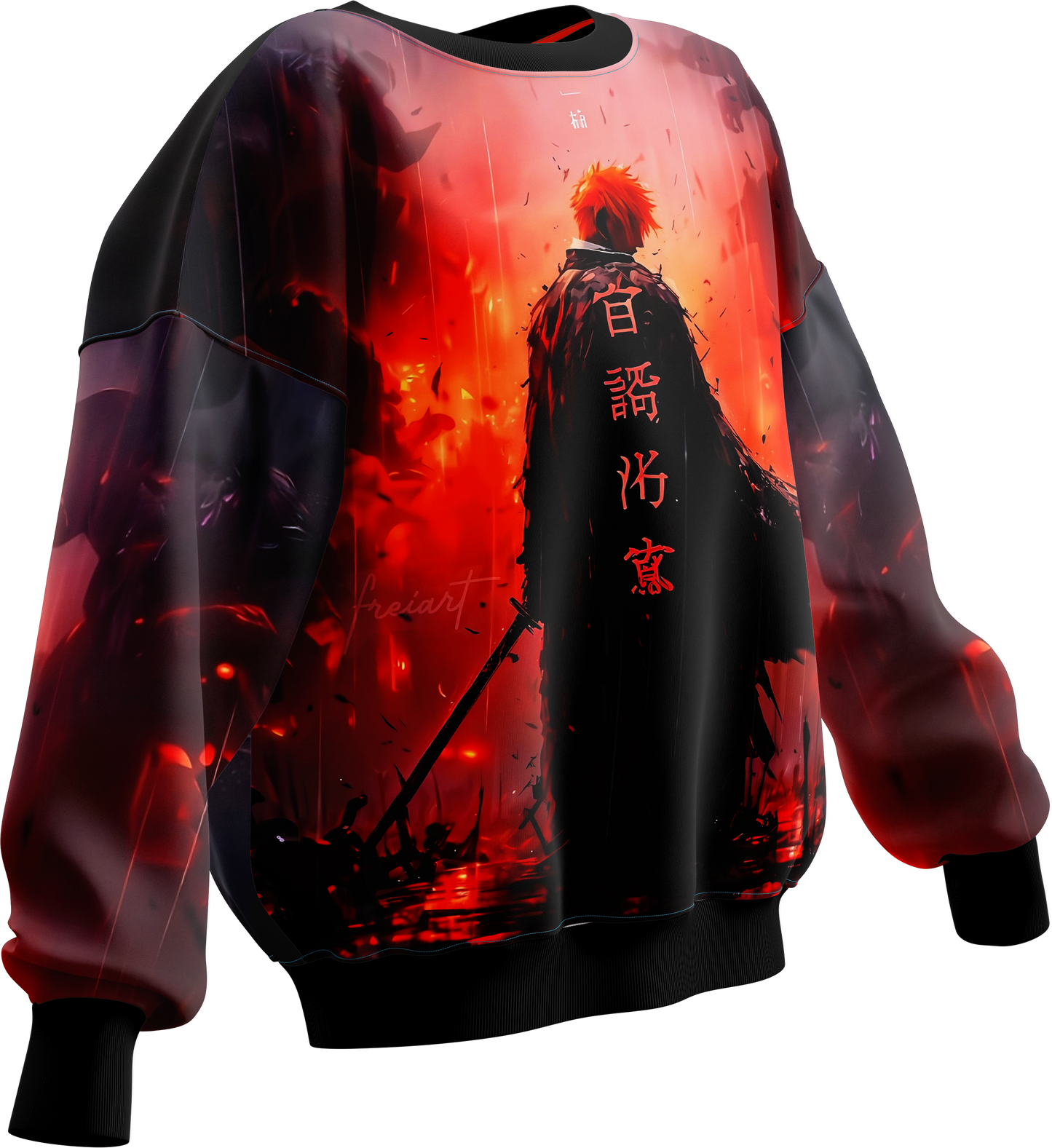Fiery Samurai - SWEATSHIRT (UHD: Vibrant) - LIMITED EDITION🚨 | AIGenz