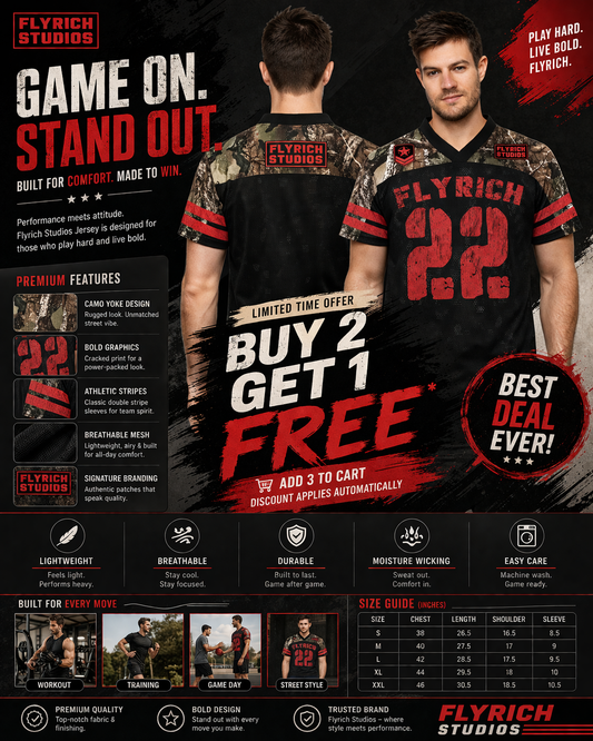 Flyrich: Studio 22 Military Kit Woodland Camo Graphic Oversized T-shirt