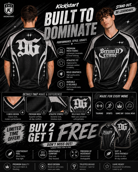 AIGenz: Cyber-Gothic 06 Tech-Sport Silver Spark Panelled Mesh Oversized Jersey