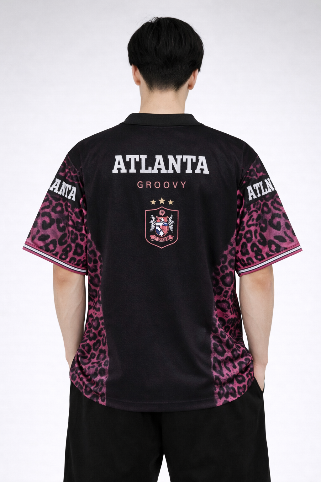 The Atlanta "Midnight Leopard" Jersey Oversized Tee