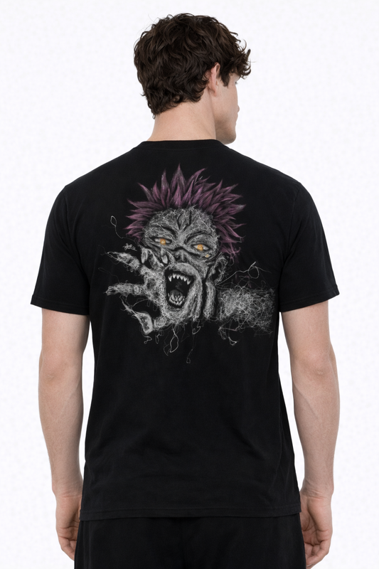 Jujutsu Kaisen: Sukuna 20 Cursed King Kit Malevolent Shimmer Graphic Oversized T-shirt