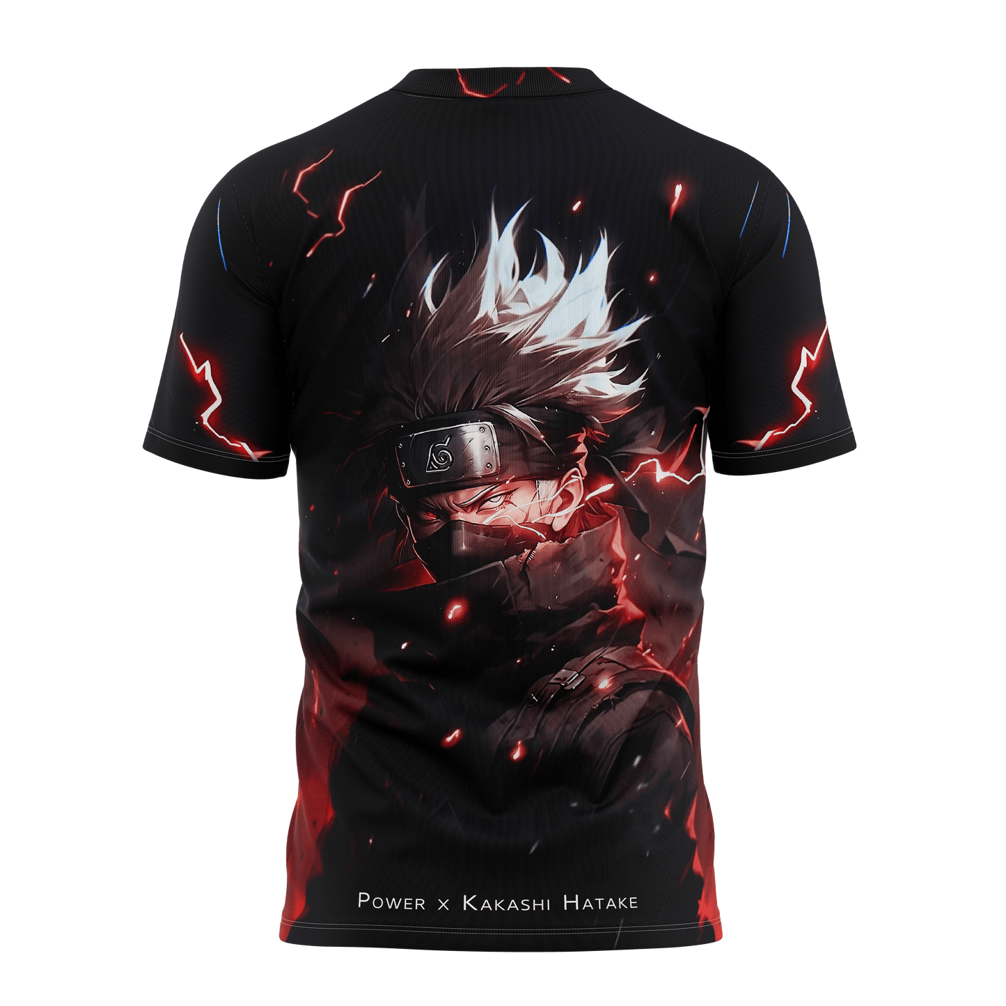 Kakashi Hatake ( 3D Red-flames ) GRAPHIC T-shirt | AIGenz