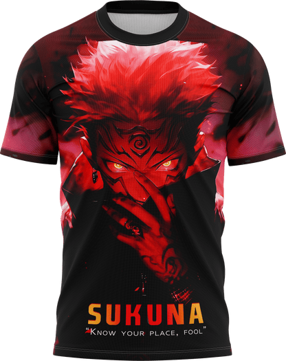 Jujustu Kaisen: SUKUNA "Know your Place, Fool" GRAPHIC T-shirt  | AIGenz