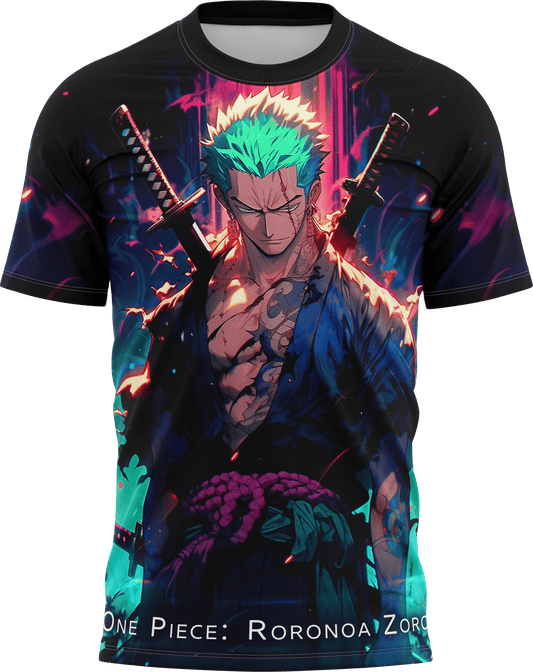 One Piece: Roronoa Zoro 4K Full PRINT Graphic T-Shirt | AIGenz