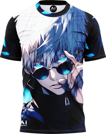 GOJO Satoru [Dual Print] UHD GRAPHIC T-shirt | AIGenz