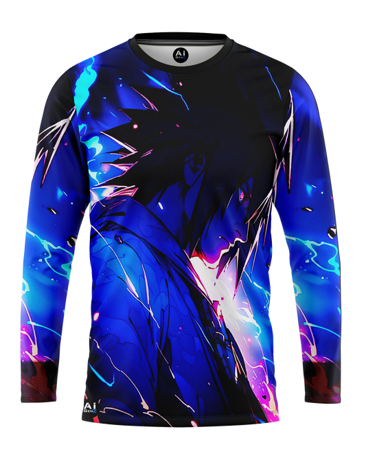 Sasuke Uchiha Vibrant 4320p [Full Sleeve] Graphic Tshirt | AIGenz