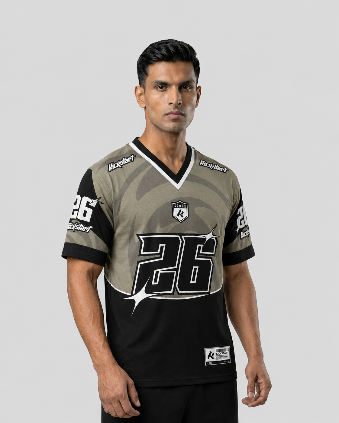 Kickstart: Sportswear 26 Athletics Kit Shadow Wave Typography Oversized T-Shirt