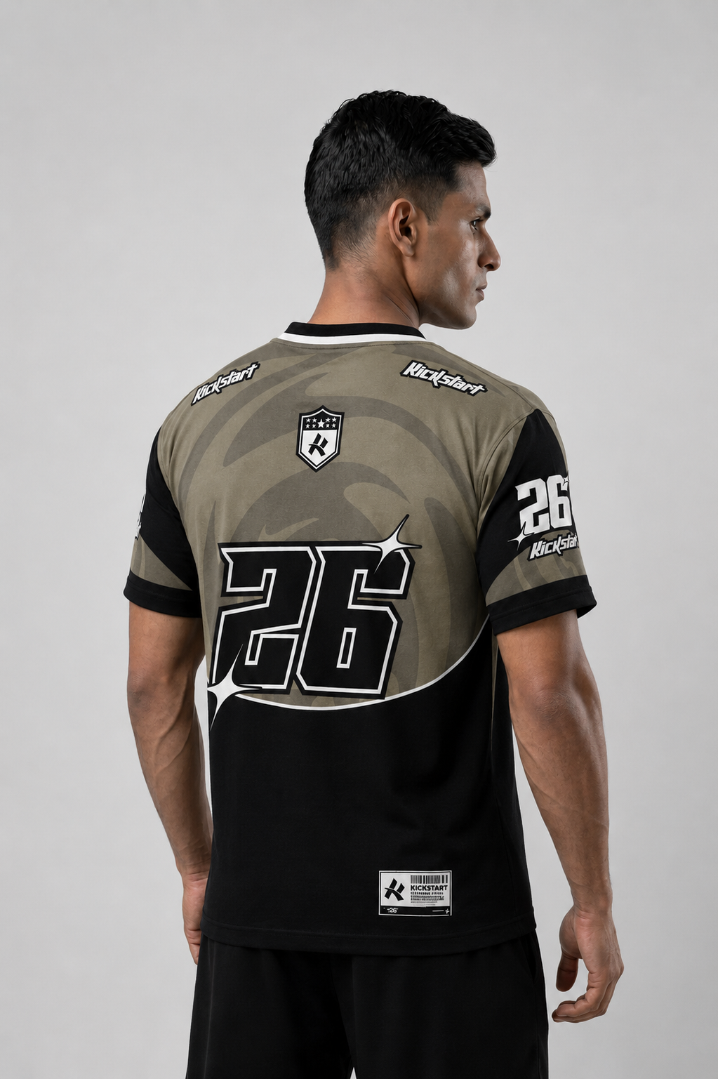 Kickstart: Sportswear 26 Athletics Kit Shadow Wave Typography Oversized T-Shirt