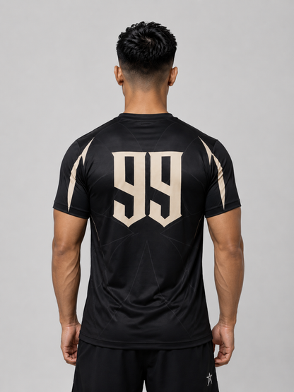 Vergence: Tech-Sport 99 Kinetic Astral Panelled Raglan Oversized T-shirt