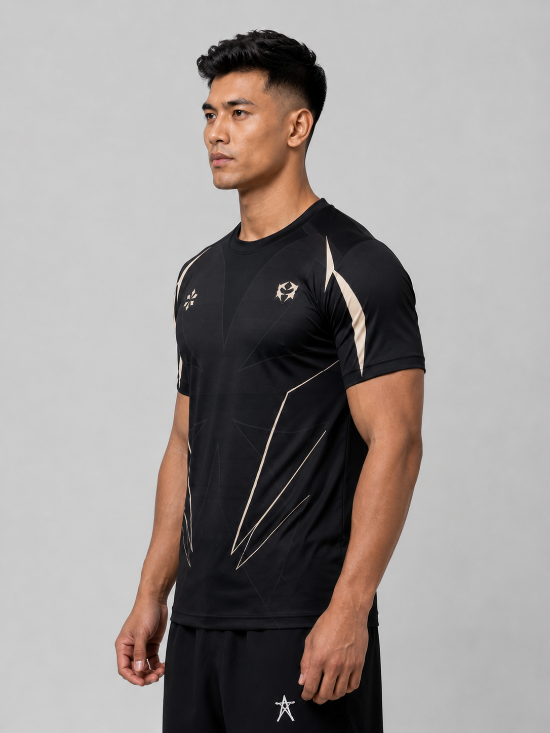 Vergence: Tech-Sport 99 Kinetic Astral Panelled Raglan Oversized T-shirt