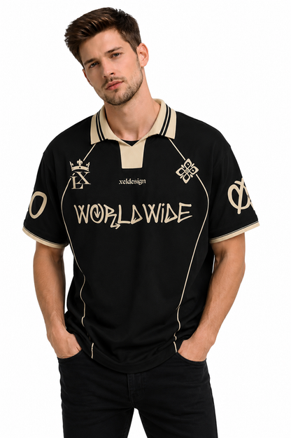 Worldwide: Elite 01 Global Unity Kit Gold Laurel Graphic Polo T-shirt