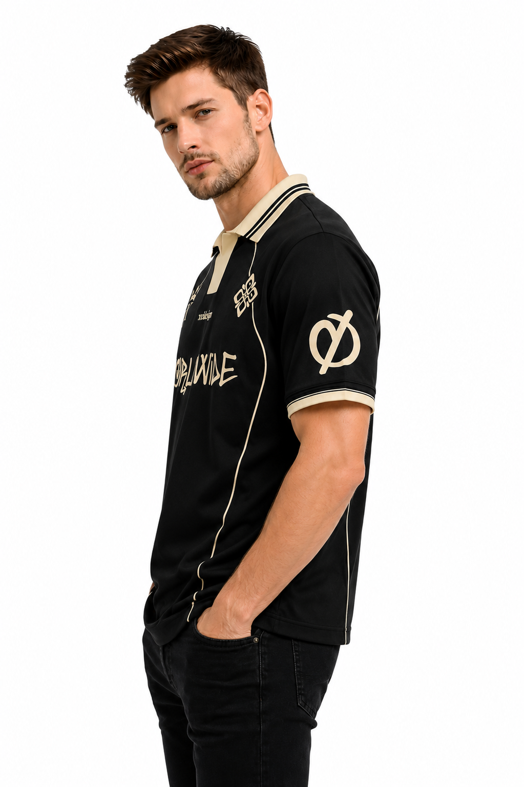 Worldwide: Elite 01 Global Unity Kit Gold Laurel Graphic Polo T-shirt