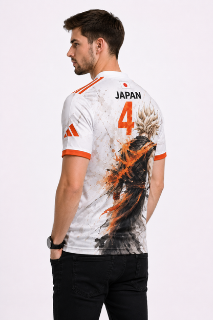 Dragon Ball: Goku 04 Japan National Kit Super Saiyan Flare Graphic Oversized T-shirt