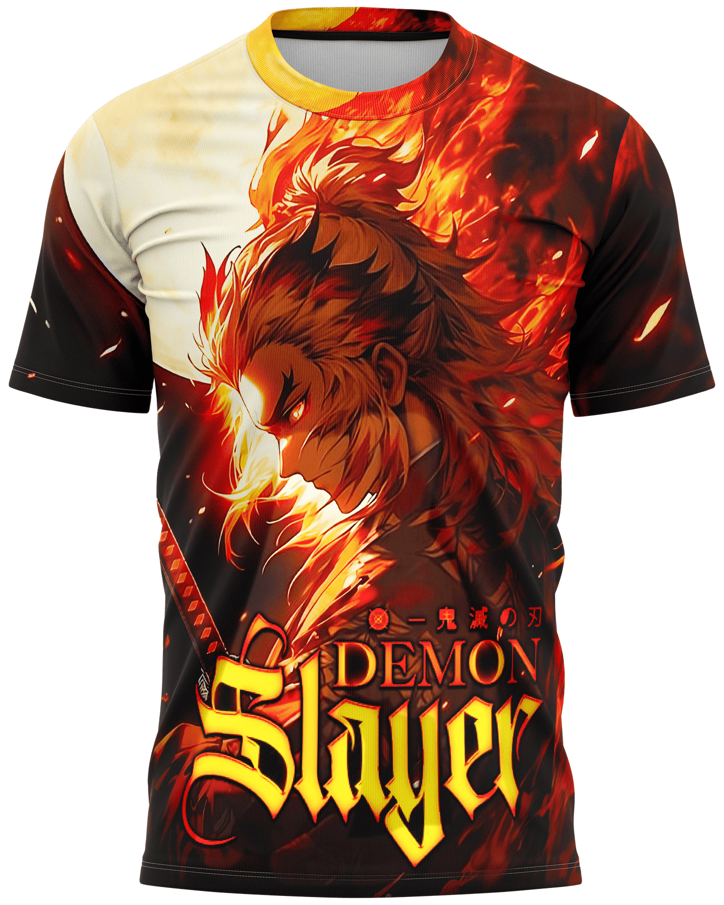 Demon Slayer: RENGOKU [SEAMLESS PRINT] UHD GRAPHIC T-shirt | AIGenz