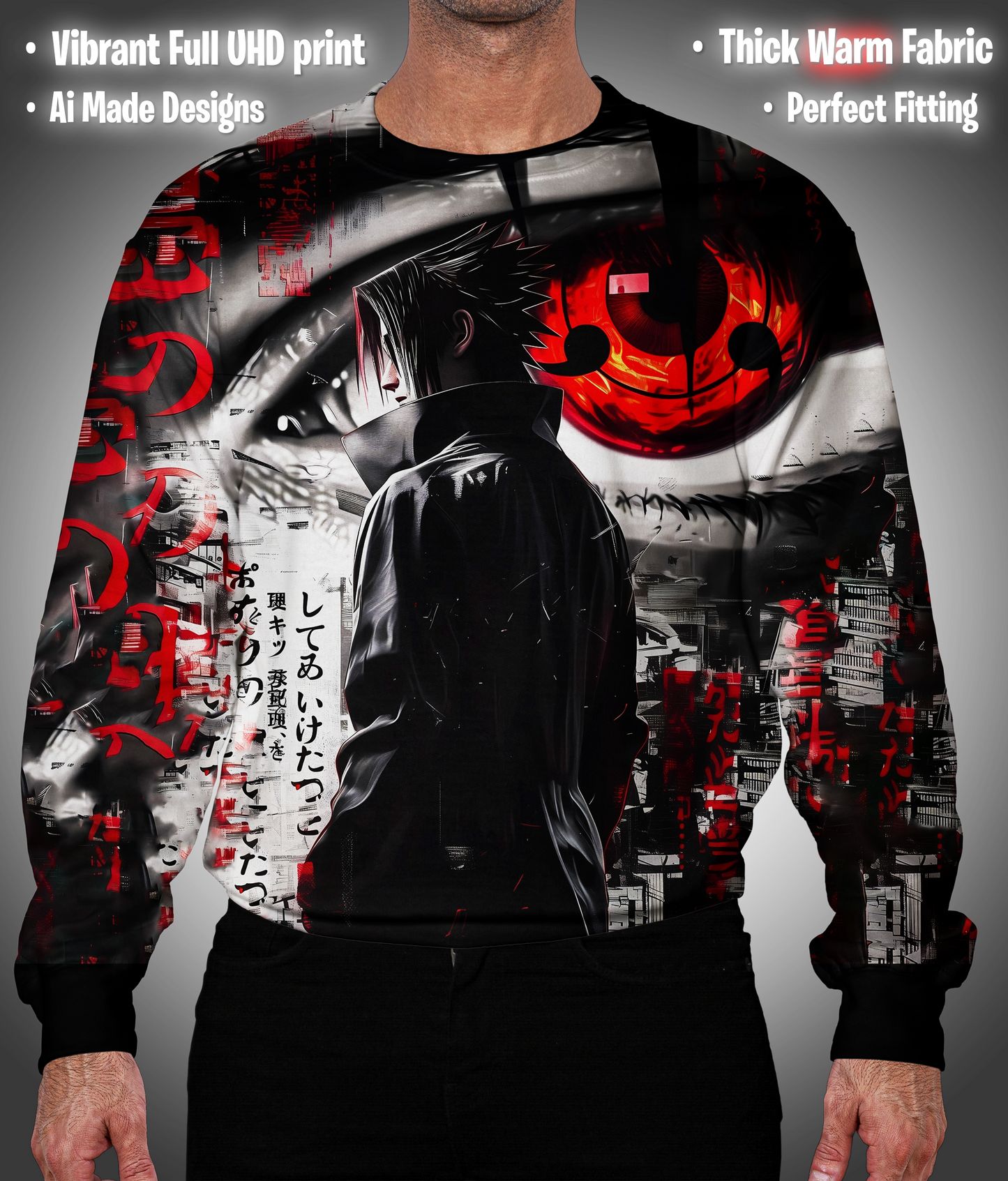 Sharingan-Enhanced Vibrant SWEATSHIRT - 3