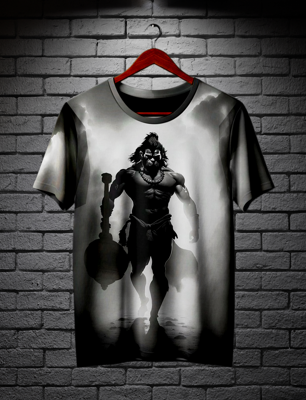 Almighty Immortal Lord Hanuman UHD Graphic T-shirt | AIGenz