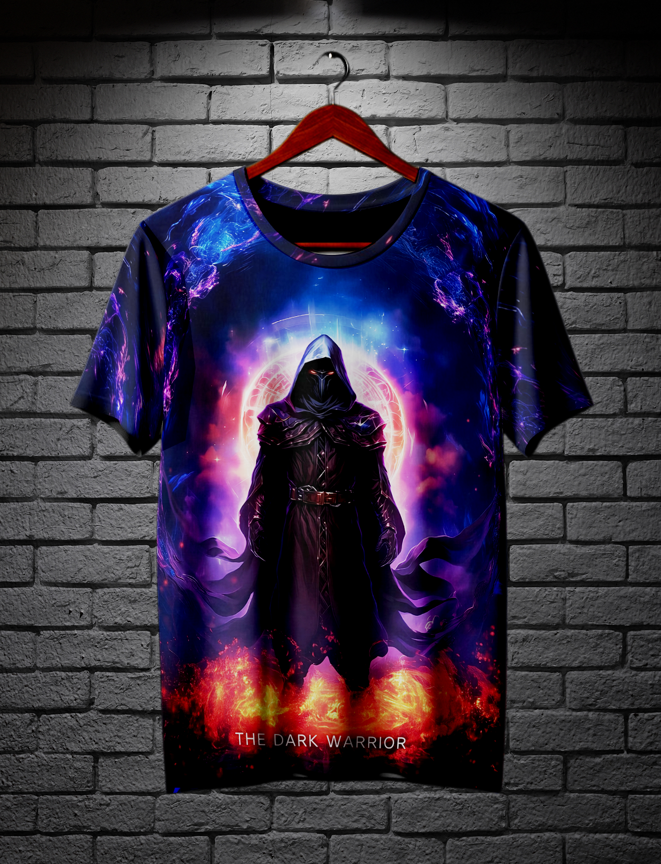 The Dark warrior Fully PRINTED 4320p GRAPHIC T-shirt  | AIGenz