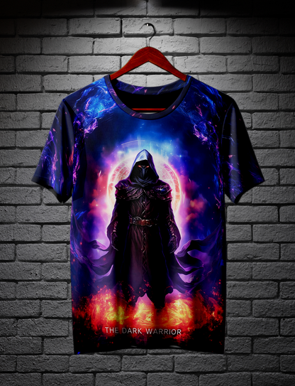 The Dark warrior Fully PRINTED 4320p GRAPHIC T-shirt  | AIGenz
