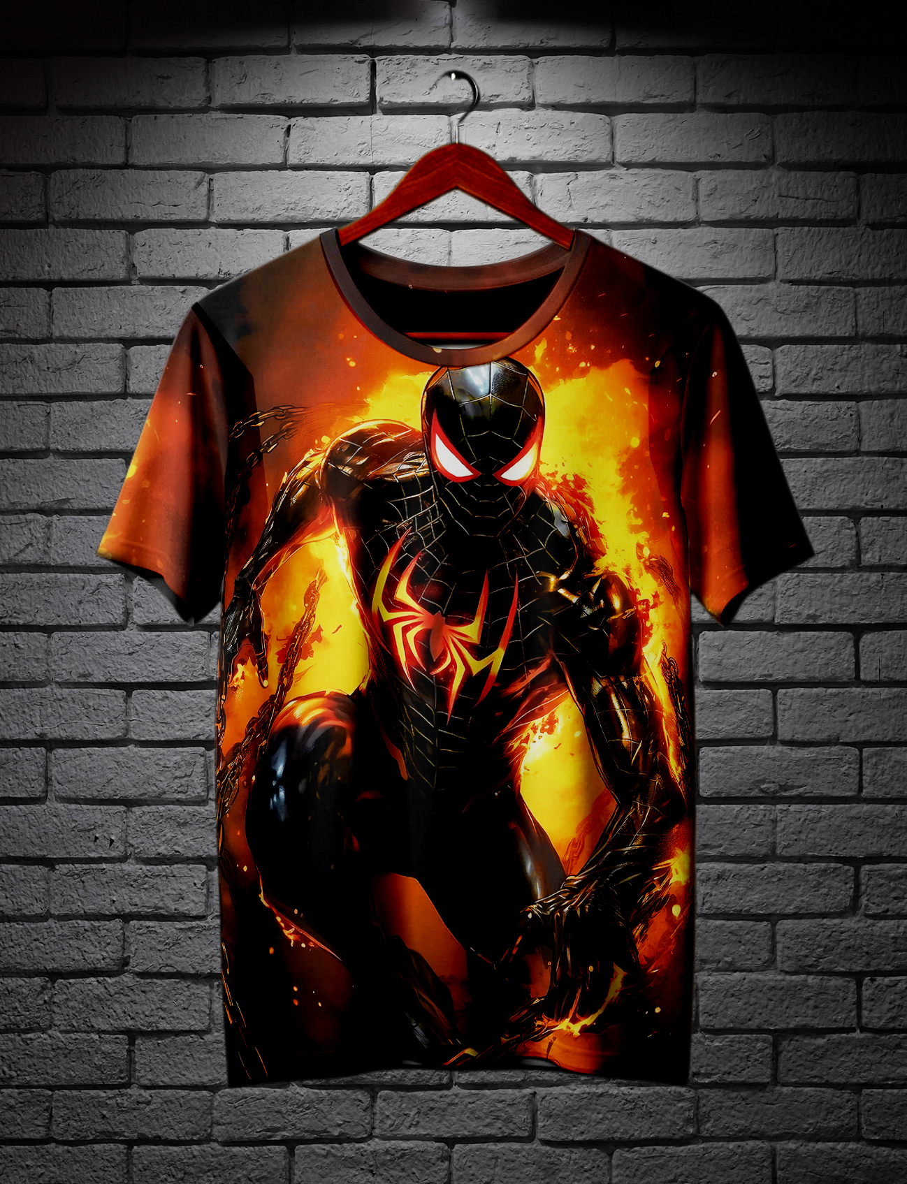 The Black Spiderman - 4320p GRAPHIC T-shirt  | AIGenz