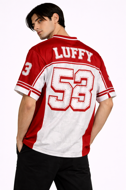 One Piece: Luffy 53 All-Star Kit Red Force Graphic Oversized tshirt