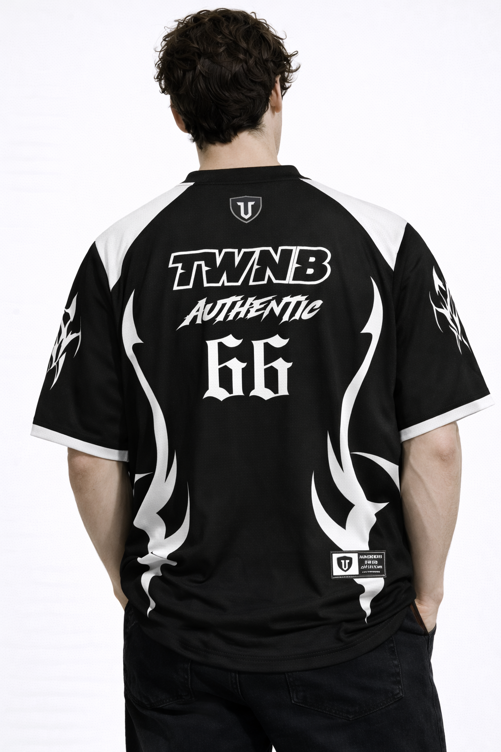 Tribal Inferno Graphic Tee | Cyber-Y2K Oversized Streetwear Jersey