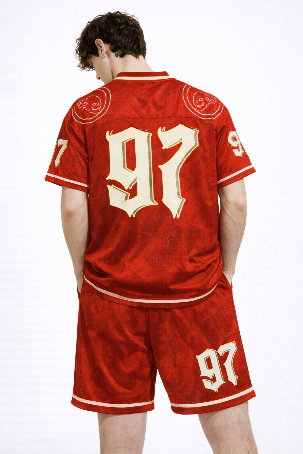 "Inferno" Mesh Streetwear Duo | Cyber-Y2K Oversized Co-ord