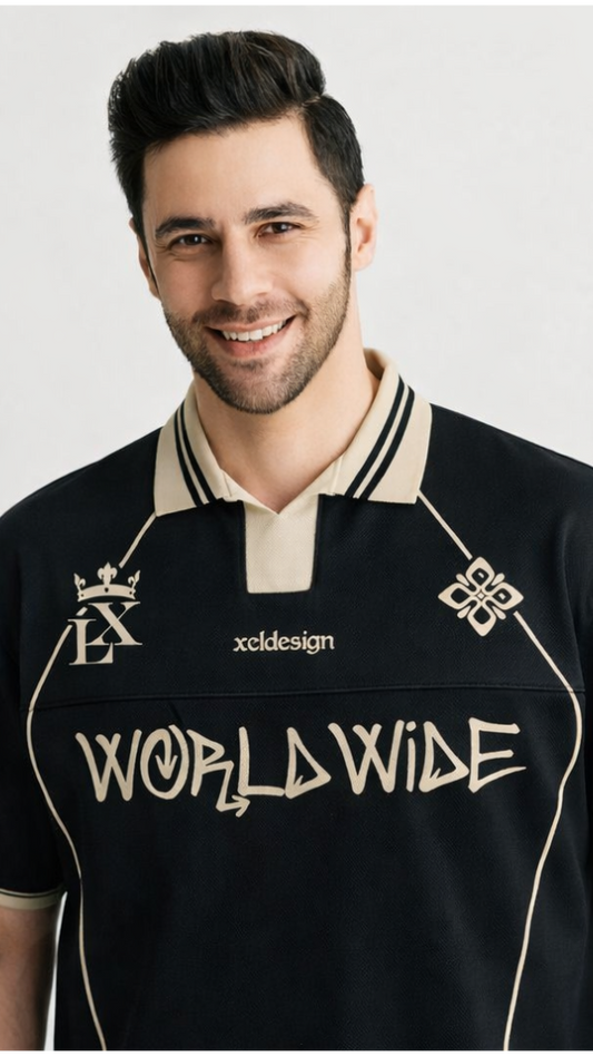 Worldwide: Elite 01 Global Unity Kit Gold Laurel Graphic Polo T-shirt
