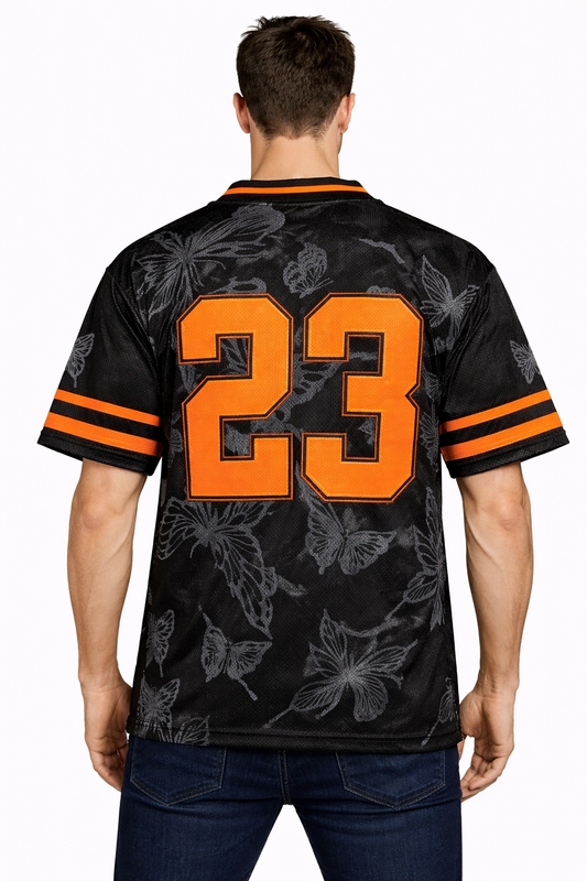 California: Monarch 23 West Coast Mesh Varsity Stripe Oversized Jersey