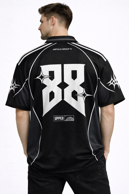 "Cursed" Blokecore Jersey | Y2K Tribal Oversized Polo