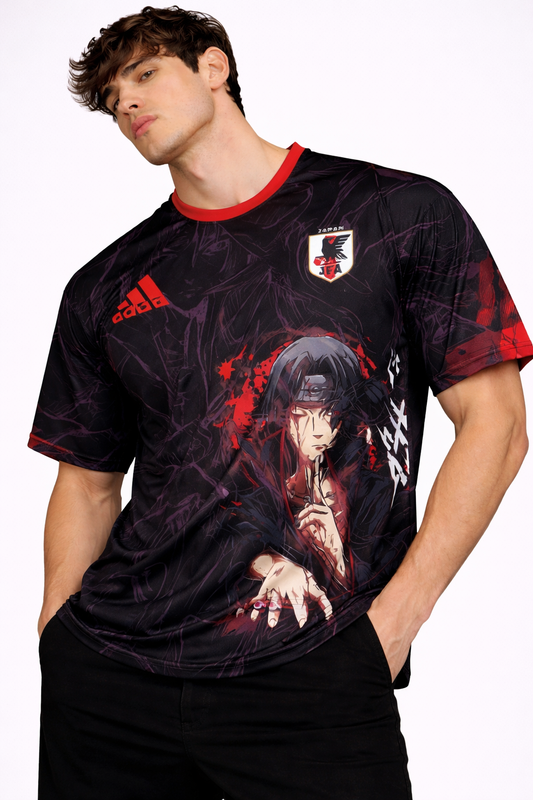 Naruto: Itachi 08 Uchiha Shinobi Kit Crimson Shadow Graphic Oversized T-shirt