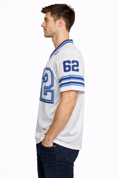 Lwmoney: Gridiron 62 Studio Archive Cobalt Stripe Mesh Cropped Jersey