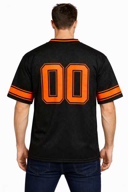Louis Vuitton: Monogram Jacquard 00 Varsity Neon Stripe Oversized V-Neck Jersey