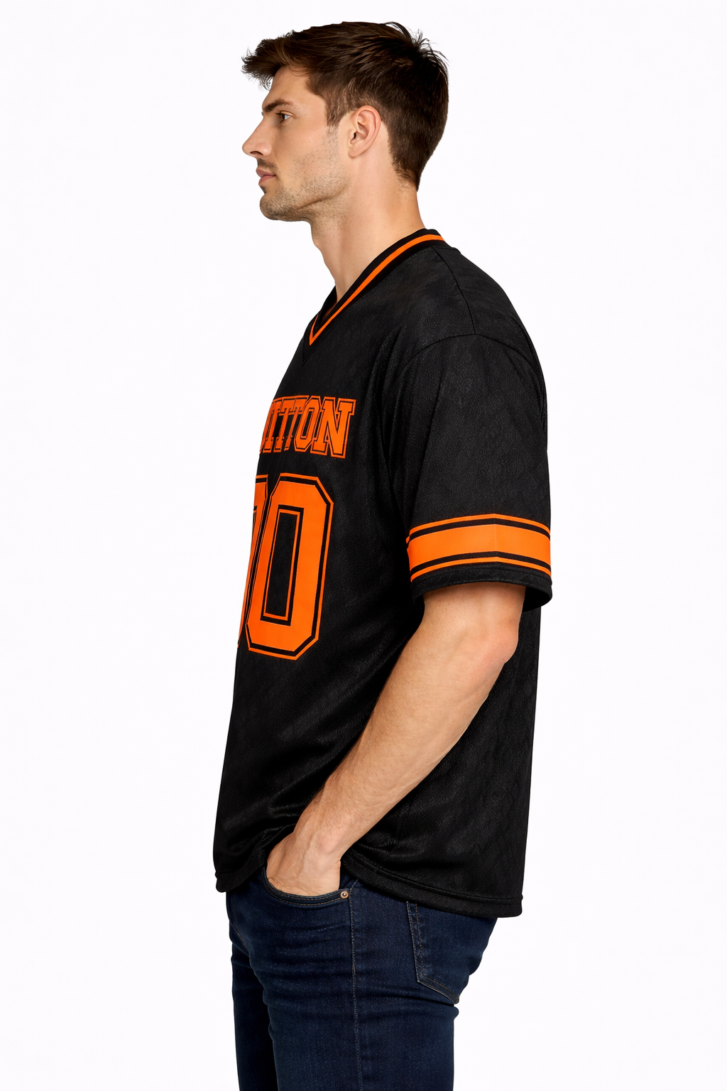 Louis Vuitton: Monogram Jacquard 00 Varsity Neon Stripe Oversized V-Neck Jersey