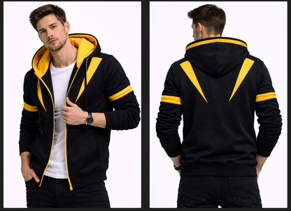 Men Slim Fit Zip-up Hoodie-#3 | Hoodie for Man Stylish | Rich Cotton Fleece Blend | urban streetwear