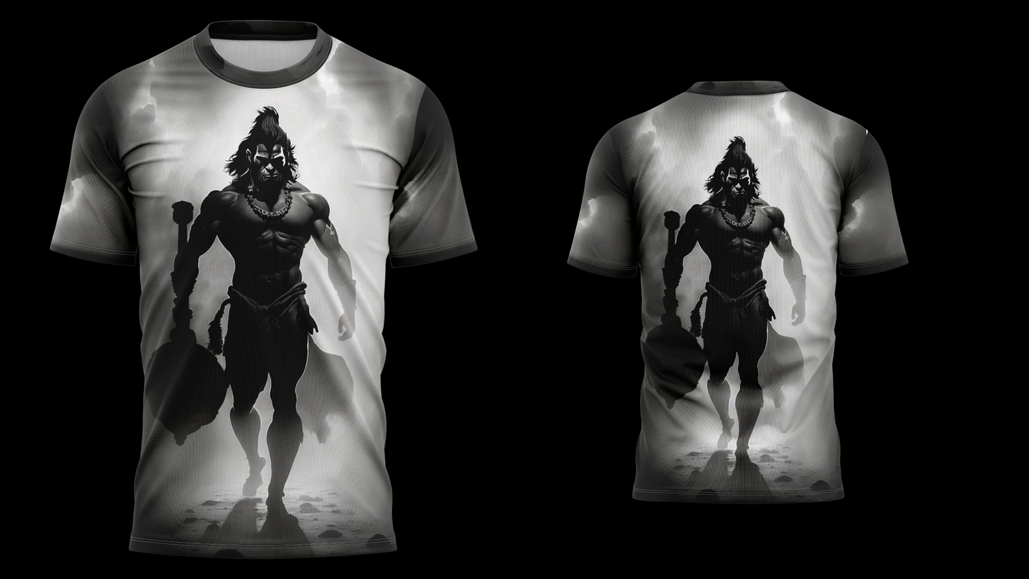 Almighty Immortal Lord Hanuman UHD Graphic T-shirt | AIGenz