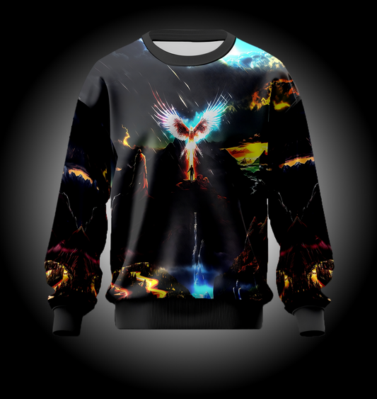 Majestic Eagle Artwork UHD Sweatshirt | AIGenz
