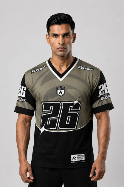 Kickstart: Sportswear 26 Athletics Kit Shadow Wave Typography Oversized T-Shirt