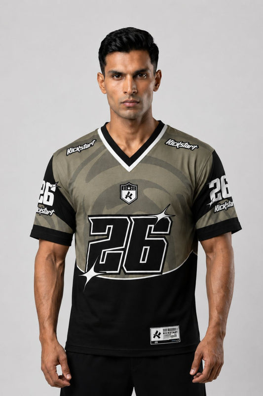 Kickstart: Sportswear 26 Athletics Kit Shadow Wave Typography Oversized T-Shirt