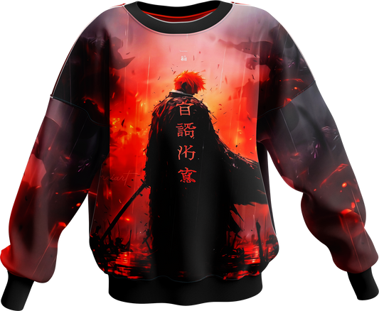 Fiery Samurai - SWEATSHIRT (UHD: Vibrant) - LIMITED EDITION🚨 |  AIGenz