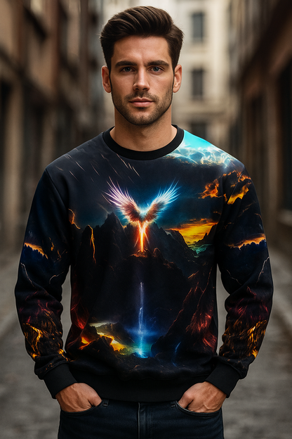 Majestic Eagle Artwork UHD Sweatshirt | AIGenz