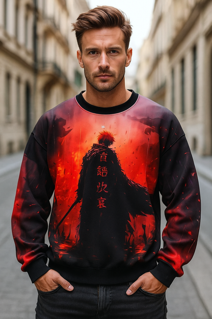 Fiery Samurai - SWEATSHIRT (UHD: Vibrant) - LIMITED EDITION🚨 |  AIGenz