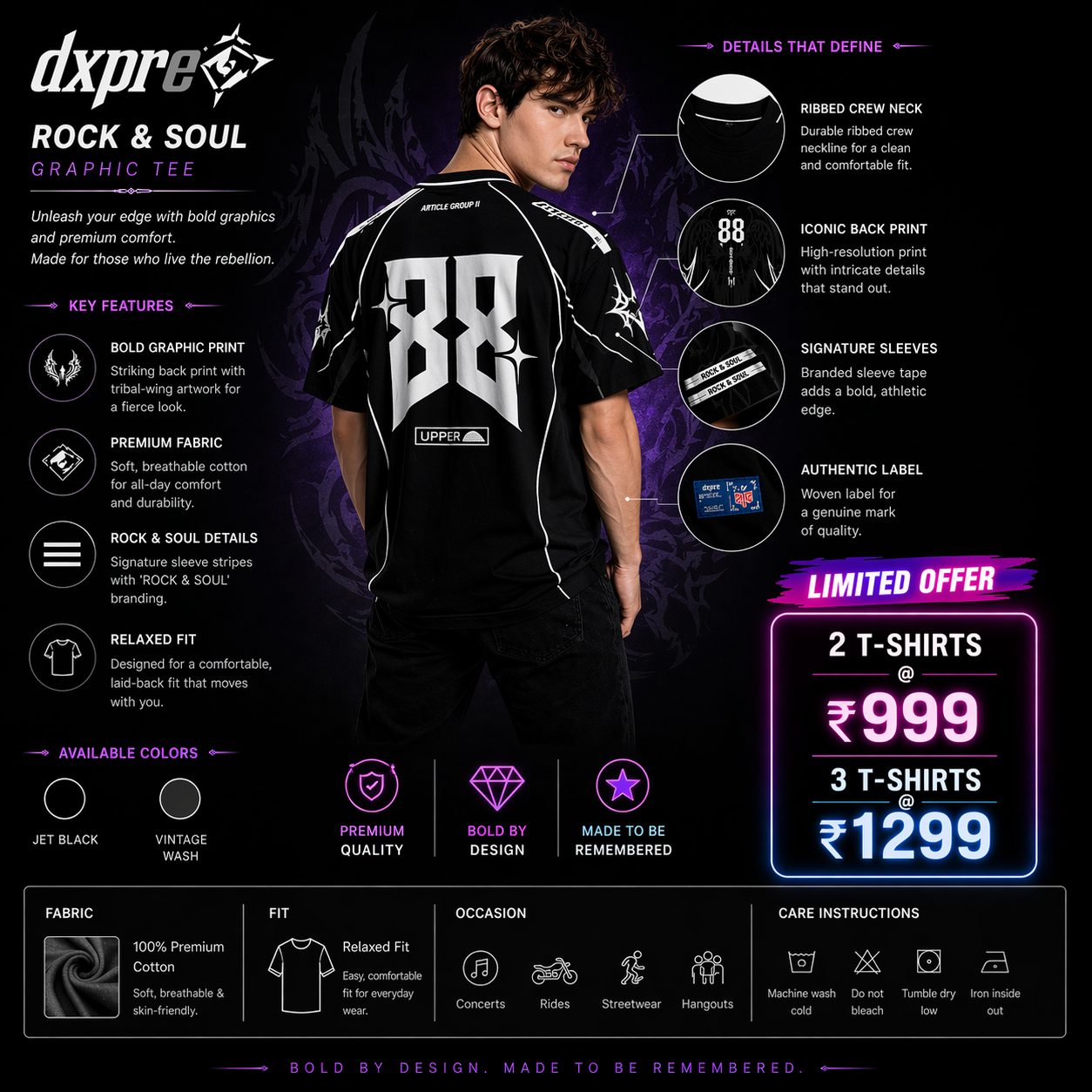 Cyber-Gothic Graphic Jersey | Cyber-Y2K Oversized Tee