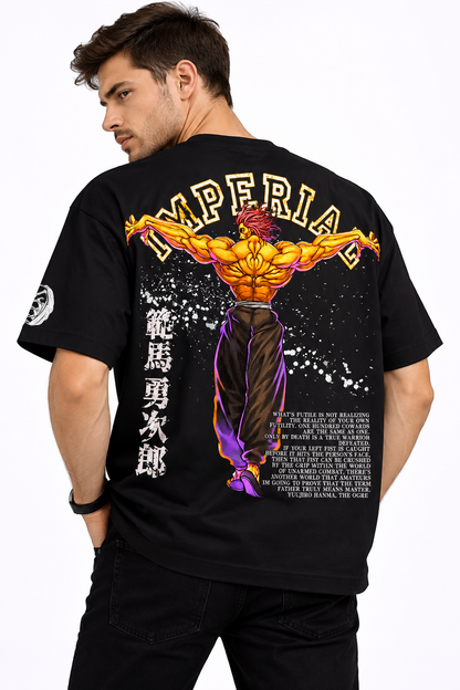 Baki Yujiro Hanma Graphic Tee | Japanese Anime-Core Oversized T-Shirt